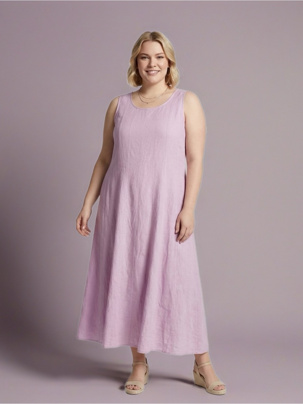 J.Jill Foxglove Linen Maxi Dress - Picture 2 of 7